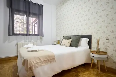 Cama o camas de una habitación en Apartamento Madrid Centro