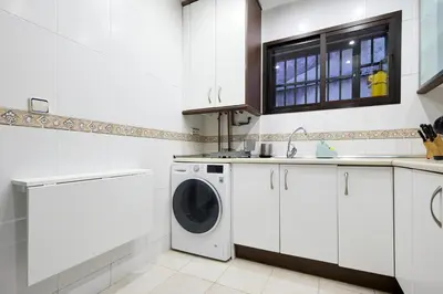 Una cocina o zona de cocina en Apartamento Madrid Centro