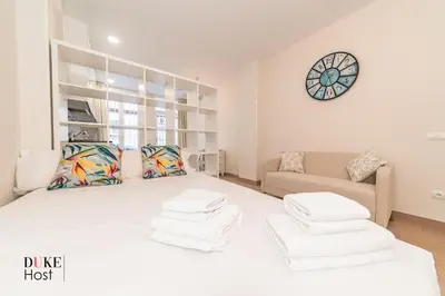 Cama o camas de una habitación en Marqués de Vadillo2 Apartments