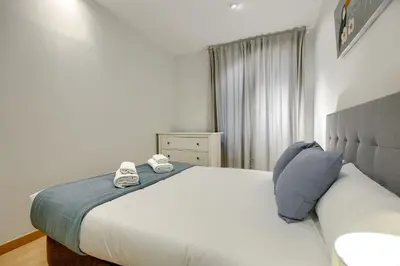 Cama o camas de una habitación en Callao Central - Apartamento de 1 dormitorio