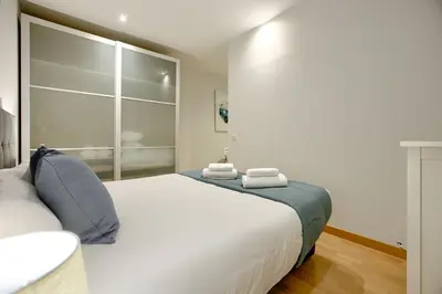 Cama o camas de una habitación en Callao Central - Apartamento de 1 dormitorio