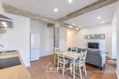 Zona de estar de MyHouseSpain - Moderno piso en Embajadores