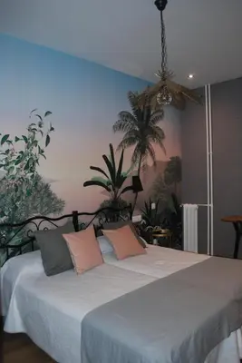 Cama o camas de una habitación en Hostal Avenida