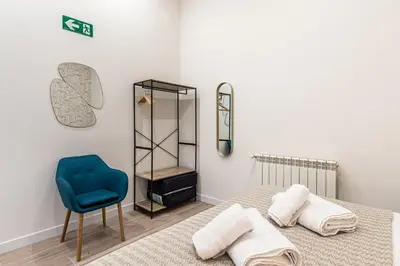 Cama o camas de una habitación en Waou Ponzano & Chamberi I