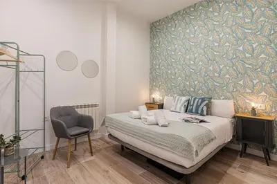 Cama o camas de una habitación en Waou Ponzano & Chamberi III