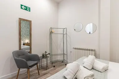 Cama o camas de una habitación en Waou Ponzano & Chamberi III