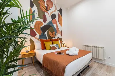 Cama o camas de una habitación en Waou Ponzano & Chamberi IV