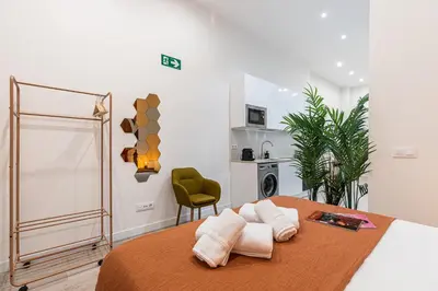 Cama o camas de una habitación en Waou Ponzano & Chamberi IV