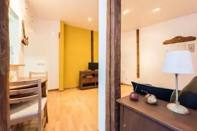 Una televisión o centro de entretenimiento en Luminoso Apartamento en Lavapiés-Tirso de Molina