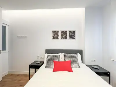 Cama o camas de una habitación en Piso Acogedor2H/2B Barrio Salamanca Berlany España