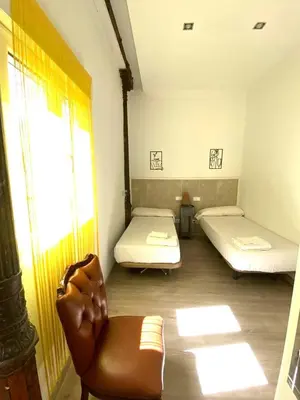 Cama o camas de una habitación en Apartamento en el centro de Madrid!!