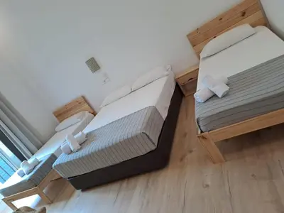 Cama o camas de una habitación en HOSTAL ANDREA SOL