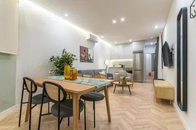 Una cocina o zona de cocina en Limehome Madrid Calle de Luchana - estancia temporal