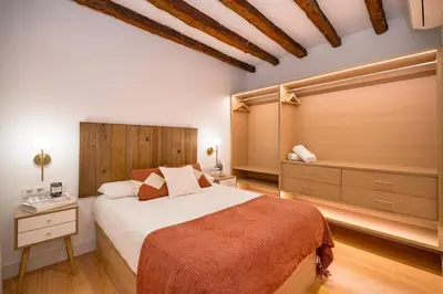 Cama o camas de una habitación en Chueca II calle Barco 2BR 2BH