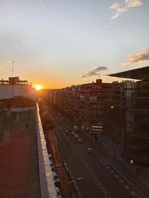 Amanecer o atardecer desde el hostal o pensión o alrededores
