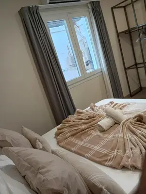 Cama o camas de una habitación en HOSTAL LA ESTACION TERRAZAS
