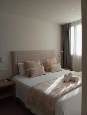 Cama o camas de una habitación en HOSTAL LA ESTACION TERRAZAS