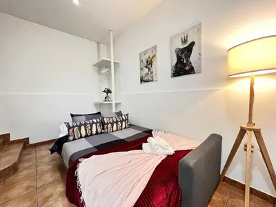 Cama o camas de una habitación en Encantador Piso Zamora Temporal