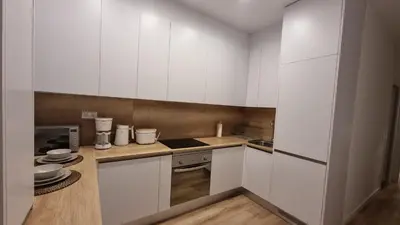Una cocina o zona de cocina en Apartamento en pleno centro