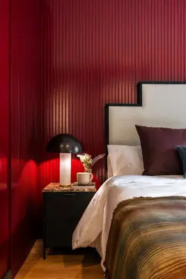 Cama o camas de una habitación en Stylish 4 suites +patio luxury apartment Gran Via