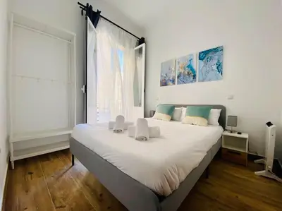 Cama o camas de una habitación en Style & Design Flat in the Center of Madrid