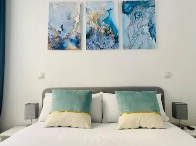 Cama o camas de una habitación en Style & Design Flat in the Center of Madrid