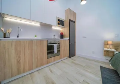 Una cocina o zona de cocina en (J6) Loft 4 personas Céntrico Madrid