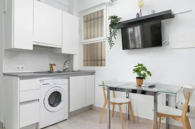 Una cocina o zona de cocina en Madrid Pacífico, Junto al Retiro, 2 habitaciones
