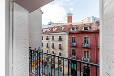 Un balcón o terraza de Los Apartamentos Jacinto Benavente Centro Madrid