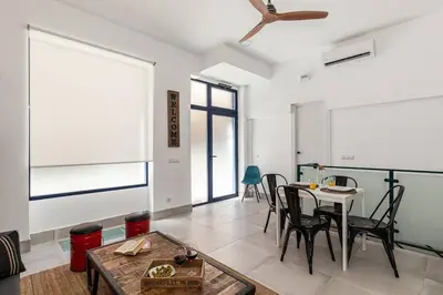 Zona de estar de Duplex en B. Salamaca - Wizink Center 8 Pax A.TOL