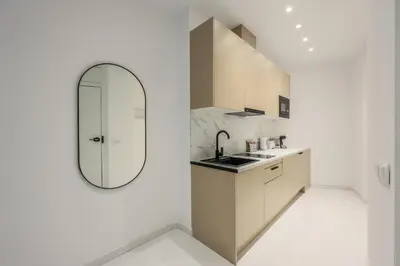 Una cocina o zona de cocina en Apartamento Embajadores XIV