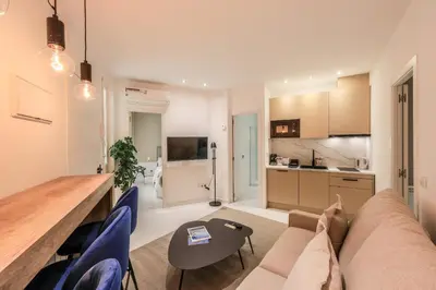 Una cocina o zona de cocina en Apartamento Embajadores XV