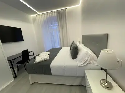 Cama o camas de una habitación en SUARA Apartamentos 1
