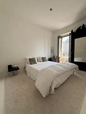 Cama o camas de una habitación en M-2 Apartamento Gran Via 2 hab