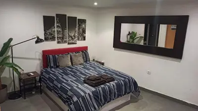 Cama o camas de una habitación en Estudio en el Corazon de Malasaña