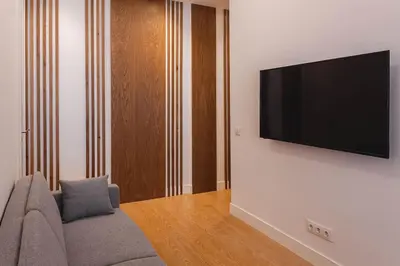 Una televisión o centro de entretenimiento en Goya II calle General Pardiñas 2BR 1BH