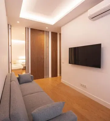 Una televisión o centro de entretenimiento en Goya II calle General Pardiñas 2BR 1BH