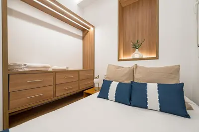 Cama o camas de una habitación en Goya III 3BR 2BH
