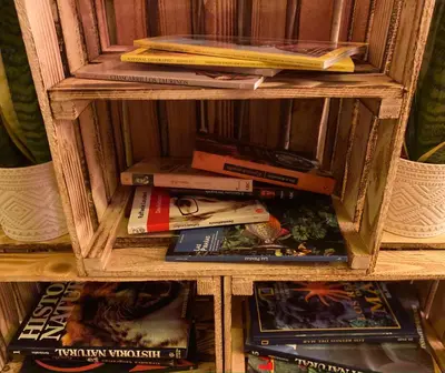 Biblioteca en el albergue
