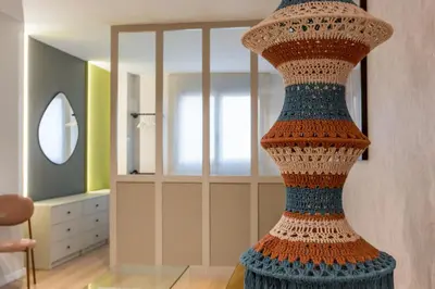 Plano de Modern and Bright - 1 Bedroom 1 Bathroom-la Latina
