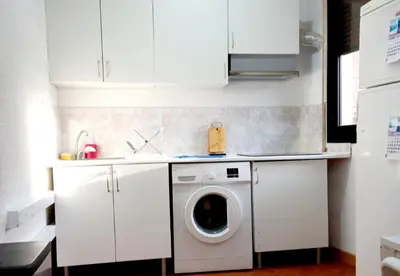 Una cocina o zona de cocina en Hostel Pepe Viajes